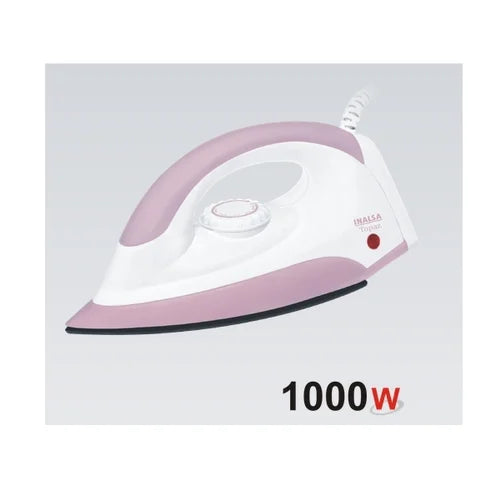 Inalsa White / Pink Topaz 1000w Electric Iron Inalsa White / Pink Topaz 1000w Electric Iron